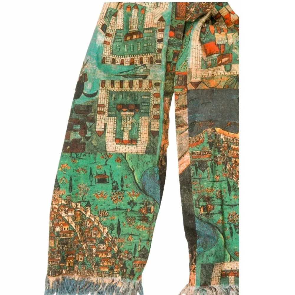 PAUL SMITH Multicolor Fringe Scarf WPS0704-ID